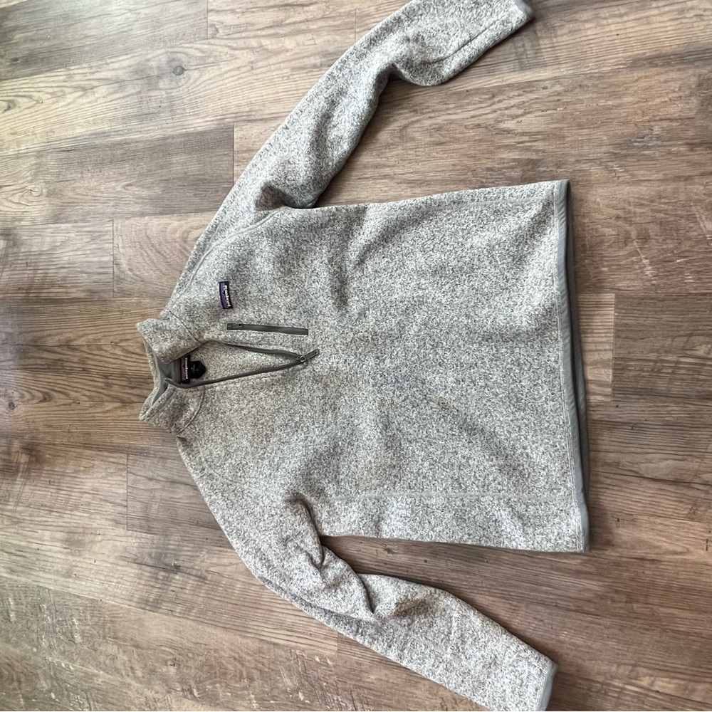 Patagonia Better Sweater Gray Quarter-Zip Pullover